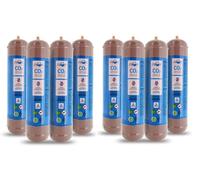 BELLEROFONTE - Bouteilles de CO2 600 g E290 pour gazeuse d'eau pétillante - Culot M11 x 1 compatible universel - Lot économique de 8 pièces - Certifié TUV