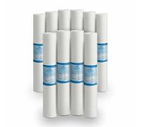 Bellerofonte Filtre à Sédiments 20 Pouces 5 Microns en Polypropylène, Élimine le Sable, le Limon, les Particules de Rouille et les Impuretés en Suspension, 10 Pièces