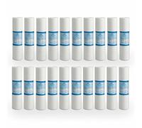 Bellerofonte Filtre sédiments 10 pouces 1 micron ultrafiltration en polypropylène. Élimine le sable, le limon, les particules de rouille et les impuretés en suspension jusqu'à 1 micron 20 pièces