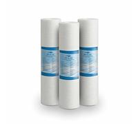 Bellerofonte Filtre sédiments 10 pouces 1 micron Ultrafiltration en polypropylène. Élimine le sable, le limon, les particules de rouille et les impuretés en suspension jusqu'à 1 microns 3 pièces