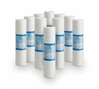 Bellerofonte Filtre sédiments 10 pouces 1 microns Ultrafiltration en polypropylène. Élimine le sable, le limon, les particules de rouille et les impuretés en suspension jusqu'à 1 microns 10 pièces