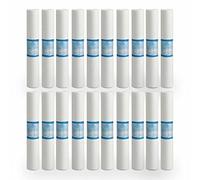 Bellerofonte Filtre sédiments 20 pouces 10 microns en polypropylène. Élimine le sable, le limon, les particules de rouille et les impuretés en suspension jusqu'à 10 microns 20 pièces