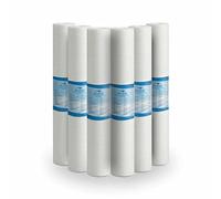 Bellerofonte Filtre sédiments 20 pouces 5 microns en polypropylène. Élimine le sable, le limon, les particules de rouille et les impuretés en suspension jusqu'à 5 microns 6 pièces