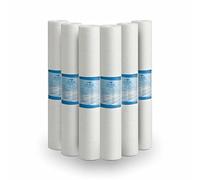 Bellerofonte Filtre sédiments 20 pouces 50 microns en polypropylène. Élimine le sable, le limon, les particules de rouille et les impuretés en suspension jusqu'à 50 microns 6 pièces