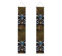 Belles ailes de papillon imprimées pour remise de diplôme Bannière de porche Décorations personnalisées Bannières de fond Plusieurs réutilisables