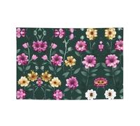 Belles bannières et drapeaux imprimés à fleurs violettes, toiles de fond suspendues, adaptées pour les fournitures de fête de vacances et la décoration de la maison.