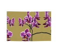 Belles bannières et drapeaux imprimés orchidées, toiles de fond suspendues, adaptées pour les fournitures de fête de vacances et la décoration de la maison.