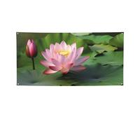 Belles bannières et panneaux de fleurs pour extérieur et intérieur - Bannière personnalisée avec œillets - Toile de fond d'anniversaire, affiche de fond pour photo pour mariage, événement - Taille S