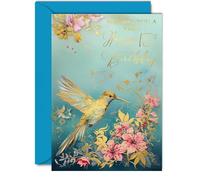 Belles cartes d'anniversaire dorées pour 15e anniversaire pour filles et garçons
