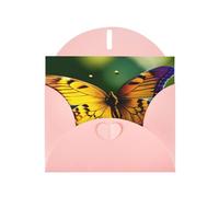 Belles cartes de vœux avec enveloppes à imprimé papillon lumineux, vacances, anniversaire, mariage et toutes les occasions