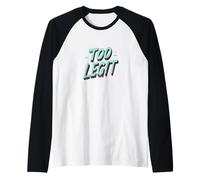 Belles Couleurs et déclaration Cool pour Les Amateurs trop légitimes Manche Raglan