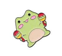 Belles épingles à ruban de grenouille bijoux uniques de musicien animal broches revers insigne pour enfants et amis cadeau bijoux drum pin