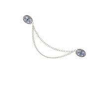 Belles épingles en forme de fleur avec chaîne en métal - Badge unique - Texture en alliage - Convient pour une fête quotidienne et un usage quotidien - Accessoires de broche tendance, taille unique