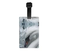 Belles étiquettes à bagages en plumes de cygne pour valises - Étiquettes faciles à identifier adaptées pour les croisières et les voyages en avion