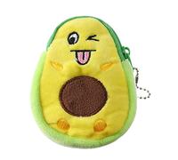 Belles Femmes Avocat Forme Mini Sac à Main de pièce Suspendue Suspension Dames décontractées Filles Mignon Petit Portefeuille (Jaune)