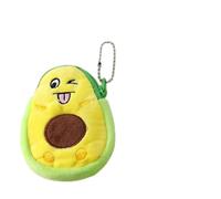 Belles Femmes Avocat Forme Mini Sac à Main de pièce Suspendue Suspension Dames décontractées Filles Mignon Petit Portefeuille (Jaune)