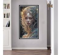 Belles filles Diamond Painting, 5D DIY Grand format Diamant Painting Kit Complet, Peinture Diamant Artisanat Strass Point de Croix Painting pour Adultes Enfants, Décoration Intérieur 50x90cm A-60
