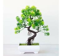 Belles fleurs bonsaï pour le bureau et la maison pour créer un effet décoratif agréable sans pourrir (vert)