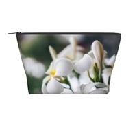 Belles Fleurs de frangipanier Blanc Wake Plumeria, Trousse de Toilette Trousse de Maquillage Sac à cosmétiques Trousse de Toilette de Voyage Portable