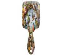 Belles fleurs et oiseaux peigne masseur, brosse à cheveux démêlante, peignes femmes
