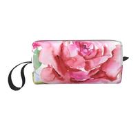 Belles Fleurs Rose Fleur Rose Floral, Trousse de Maquillage Trousse à cosmétiques Trousse de Toilette de Voyage Portable Pochette de Maquillage