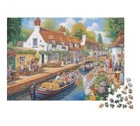Belles Maisons, Puzzle, Jeu Stimulant pour Tous, pour Femmes, Cadeaux pour Hommes, 1 000 pièces (75 x 50 cm)