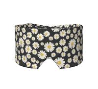 Belles marguerites blanches,Masque pour les yeux bloquant la lumière Cache-yeux et cache-oreilles pour le sommeil