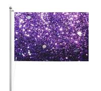 Belles paillettes violettes,Drapeau de jardin, bannière décorative, drapeau double face, 2 x 3 pieds, pour extérieur et intérieur
