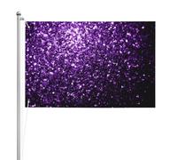 Belles paillettes violettes,Drapeau de jardin, bannière décorative, drapeau double face, 2 x 3 pieds, pour extérieur et intérieur