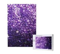 Belles Paillettes Violettes,Puzzle Familial en Bois de 1 000 pièces pour Adultes et Adolescents