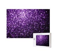 Belles Paillettes Violettes,Puzzle Familial en Bois de 300 pièces pour Adultes et Adolescents, décoration d'intérieur