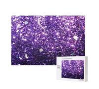Belles Paillettes Violettes,Puzzle Familial en Bois de 300 pièces pour Adultes et Adolescents, décoration d'intérieur