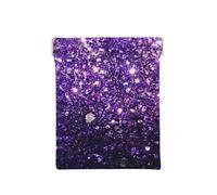 Belles Paillettes Violettes, Sac de Rangement pour Femmes, Portefeuille supérieur à Presser, Petit Porte-Monnaie, Pochette de Changement