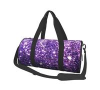 Belles Paillettes Violettes, Sac de Voyage de Grande capacité, Sac à Main Rond, Sac de Voyage de Sport, fourre-Tout, Sac de Fitness