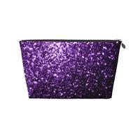 Belles Paillettes Violettes, Trousse de Toilette Trousse de Maquillage Sac à cosmétiques Trousse de Toilette de Voyage Portable