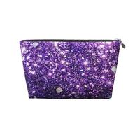 Belles Paillettes Violettes, Trousse de Toilette Trousse de Maquillage Sac à cosmétiques Trousse de Toilette de Voyage Portable