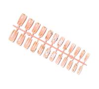 Belles perles florales 3D Faux ongles en ABS souple Convient à la plupart des doigts Parfaitement dégradé Perle Européenne et élégante Nail Art