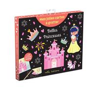 Belles princesses - Mes jolies cartes à gratter - Pochette avec 8 cartes à gratter et un stylet en bois - Collectif - Mila Boutan Eds - Jeux livres objets