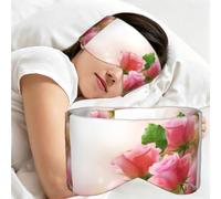Belles roses roses, Masque de sommeil pour la maison, les voyages et le travail posté, couvrant entièrement les yeux et bloquant la lumière