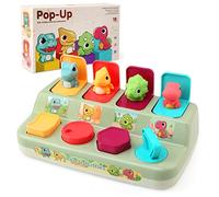 BelleStyle Jeux Montessori 2 3 4 5 Ans,Dinosaure Jouets Pop-up Jeux Montessori de Motricité Éducatifs Jeu Jouets d’activité et Développement pour Apprendre Motricité Fine pour Enfants 18 Mois et Plus