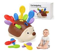 BelleStyle Jouet Montessori 18 Mois, Hérisson Jouet de Tri, Jouet Sensoriel Motricité Fine Bebe Jeux Éducatif pour Apprendre à Compter et Les Couleurs, Cadeau pour Enfants Bebe Fille Garcon 2 3 Ans
