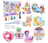 BelleStyle Licorne Jouet Kit de Peinture, Plâtre Activites Manuelles pour Enfants, Ensemble d'Artisanat de Peinture Loisirs Creatif Cadeau Anniversaire Noël pour Garcon Fille 6 7 8 9 10 11 12 Ans