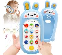 BelleStyle Telephone Bebe, Jouets Musicaux Enfant 1 an, Smartphone Bebe avec Melodies Son Dentition Jouet d'Éveil Sensorielle Jeux Educatif Cadeau pour Tout-Petits Fille Garcon 6 9 12 18 Mois