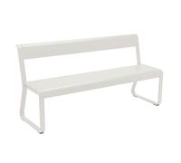 Fermob Bellevie - Banc de jardin avec dossier gris argile structure aluminium
