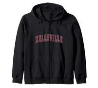 Belleville Illinois Souvenir Sport College Style Texte Sweat à Capuche
