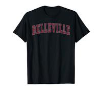 Belleville Illinois Souvenir Sport College Texte T-Shirt
