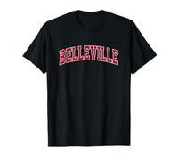Belleville New Jersey NJ Vintage Sports Design Rouge T-Shirt
