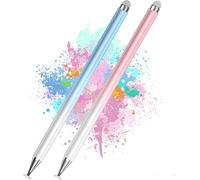 Bellevive 2-Pack Stylet Pour Tablette, Stylet À Écran Tactile 2-En-1, Stylet Pour Ipad, Pour Iphone, Tablettes Android Et Smartphones, Compatible Avec Surface, Chromebook, Huawei, Xiaomi
