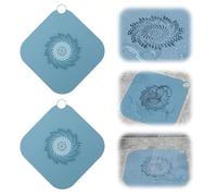 BelleVive 2 pièces Grand Attrape-Cheveux pour éviers de Baignoire, Attrape-Cheveux en Silicone pour éviers de Baignoire, Attrape-Cheveux Tout-en-Un pour douches, Conçu pour Les éviers normaux, Bleu