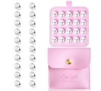 BelleVive 20 Paires de Poids de Voile en Perles, Poids magnétiques forts pour Voile de mariée pour Mariages en Plein air, Poids de Voile Double Face Invisibles, Accessoires de Mariage résistants au